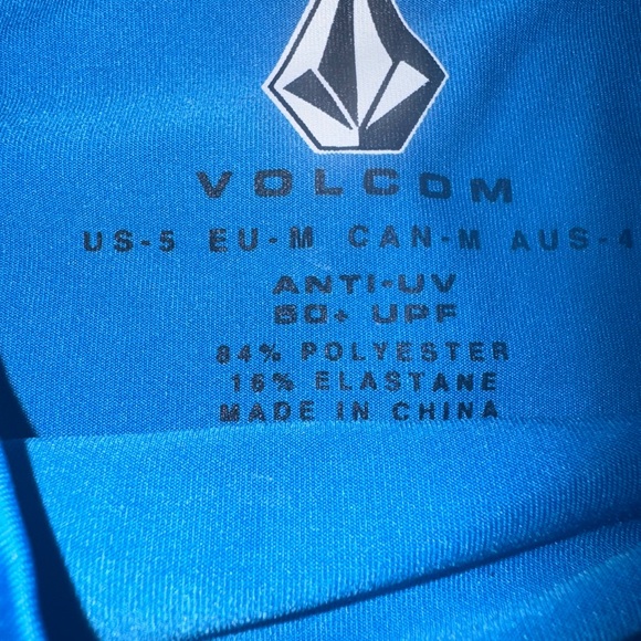 Volcom Bright Blue Performance Top - Picture 2 of 2